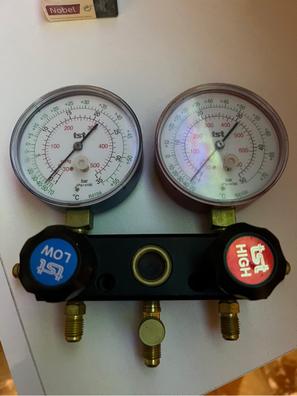 R134A - Juego de manómetro digital HVAC con 3 mangueras, R410A 90  refrigerantes, presión al vacío, temperatura de fuga de aire acondicionado  y aire