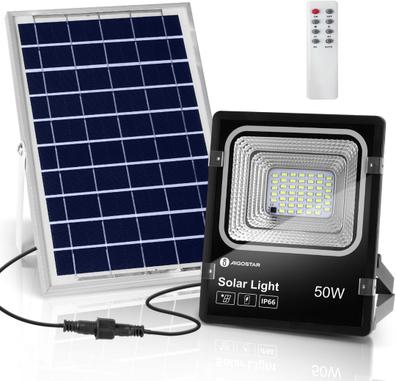 Wstan 200w Farolas Solar Para Exterior, Focos Solares Potentes Con Panel  Solar 6500k Foco Led Solar Con Sensor Movimiento Ip65 Impermeabile Para