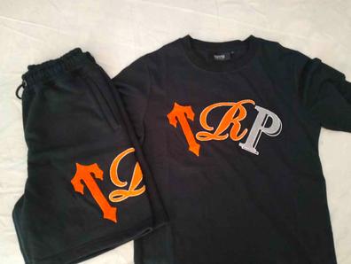 Trapstar-Conjunto de camiseta de manga corta con logotipo bordado para  hombre y mujer, traje de verano con pantalones cortos, color rojo, azul y