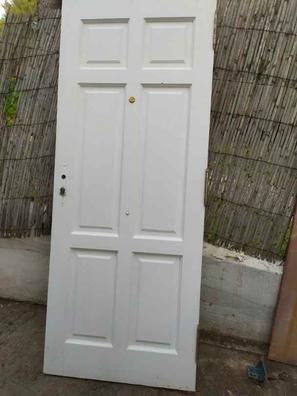puerta trastero galvanizada blanca con rejilla 800 mm, puerta rígida.