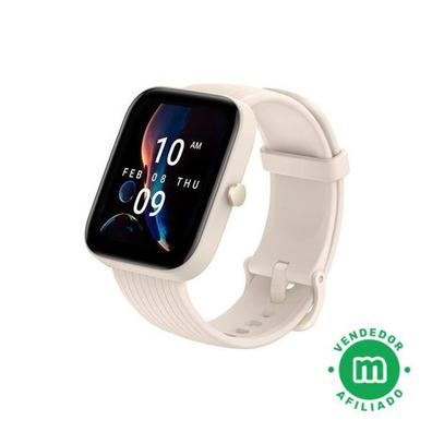 Amazfit Bip 3 - Reloj inteligente para mujer, rastreador de salud y fitness  con pantalla a color grande de 1.69 pulgadas, duración de la batería de 14