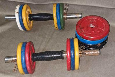 Combo De 6 Discos Pesas Plastico Plano Body Fitness Pump