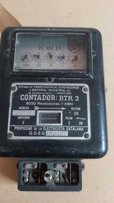 antiguo contador eléctrico de luz - aeg - Compra venta en todocoleccion