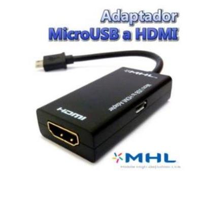 Cable convertidor digital de video USB 3.1 tipo C a HDMI MHL 4K HD para  teléfono Android a monitor proyector TV (negro)