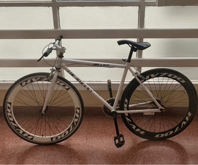 Bicicleta fixie morada de segunda mano Milanuncios