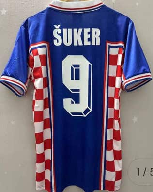 Camiseta Retro Selección de Croacia 1998 Visita de Hombre (Lotto) | Costa Rica – Fans del Barrio