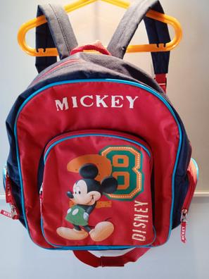 Disney Mochila | Mochila escolar Mickey Mouse | Mochilas Donald Goofy &  Pluto Kids, Rojo -, Mochilas de mochila