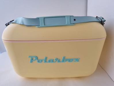 Polarbox - Mini Nevera Portatil 12L, Playa, Pequeña, Vintage, Asa