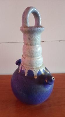 Botijo tradicional jarra de barro para mantener el agua dulce en españa  vintage