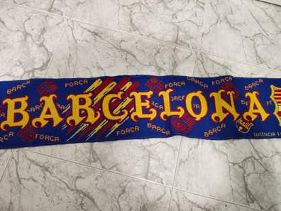 Écharpe Vintage FC Barcelone – Força Barça – Super Campions – Occasion
