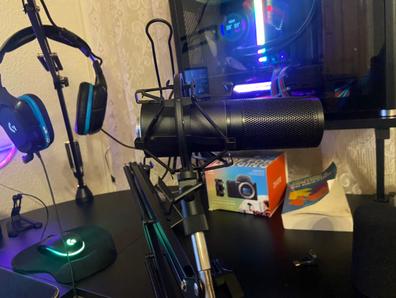 Brazo de brazo de micrófono RGB diseñado para micrófonos HyperX Quadcast,  también se adapta a micrófonos Blue Yeti y Shure SM7B, perfecto para  podcasting, juegos y streaming. Soporte para micrófono New Wave