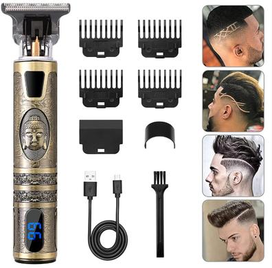 Maquina de Cortar Pelo Hombre Profesional, 3 in 1 Kit de Corte de Pelo de  Peluquero Inalámbrico, Impermeable Maquinilla Cortar Pelo con 4 Peines Guía