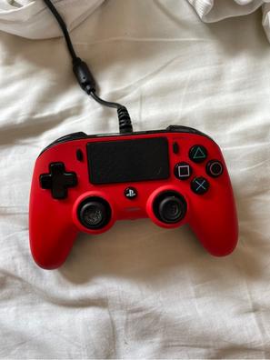 Mando PS4 Nacon Compact Rojo - Panel Táctil, Cable 3 metros