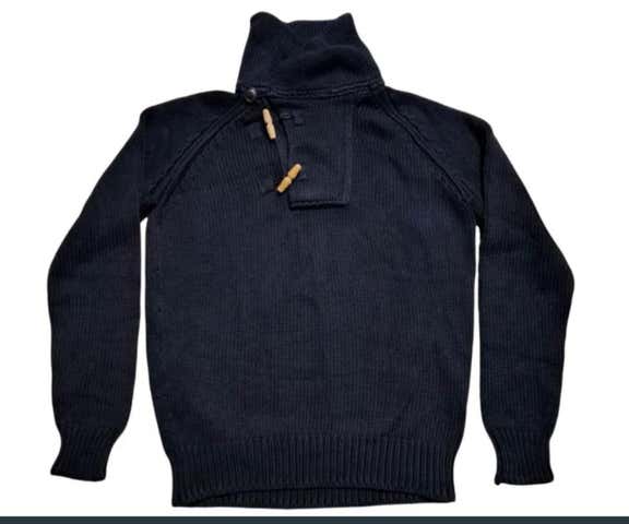 Milanuncios - Jersey Zara Man cuello alto azul marino