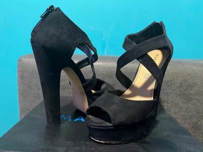 Tacones negro plataforma online marypaz