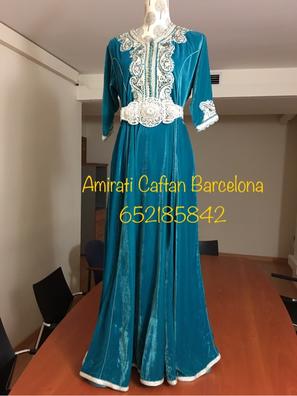 Caftan bordado azul marino, caftan de mujer, vestido de novia