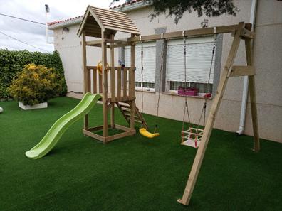 Valla de juegos de madera para niños con puerta, zona segura, patio central  de juegos de seguridad para bebés, área de juegos segura para interiores