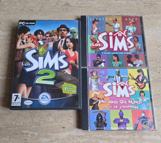 Milanuncios - Lote original de Los Sims en CD-ROM