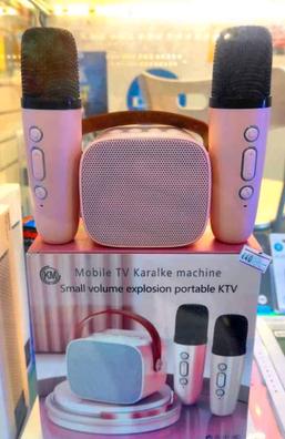 Micrófono Bluetooth profesional Altavoz portátil de mano Altavoz  inalámbrico KTV Karaoke Player con altavoz MIC para iPhone Plus Samsung