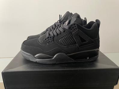 Jordan retro 4 black negras y calzado de de segunda mano baratos | Milanuncios