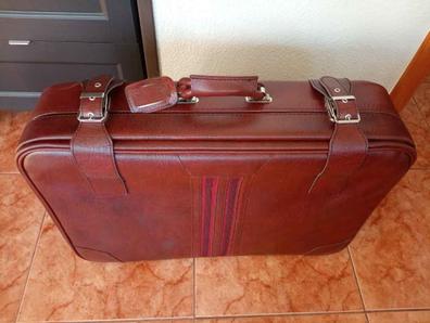 XHWUDI Manija de cuero para maleta, asa de cuero, estilo vintage, correa de  repuesto, para maleta, maletín, 2 unidades (marrón bronce)