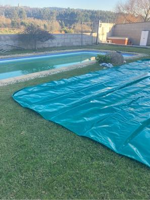 Cubierta solar de verano para piscina, manta de calefacción rectangular,  lona resistente con ojales, para piscinas inflables, piscinas enterradas