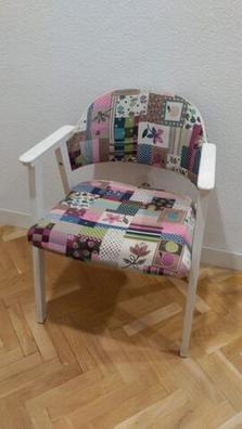 Mueble antiguo vintage estilo danés con máquina de coser antigua singer  color rosa.