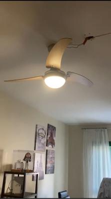 Cecotec Ventilador de Techo con Mando a Distancia y Luz EnergySilence Aero  480. 65 W, 106 cm de Diámetro, 3 Aspas Reversibles, 3 Velocidades, Acabado  en Madera Nogal/Haya : : Iluminación