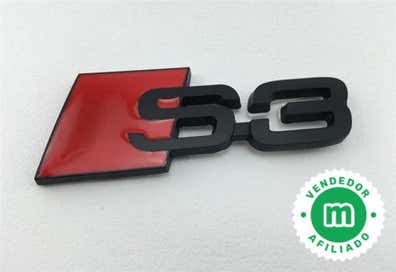 S3 Logo Emblème Avant calandre Noir brillant A3 S3