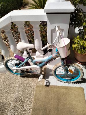 Huffy Bicicleta para niños Disney Frozen 16 EZ- Build Blue con ruedines 