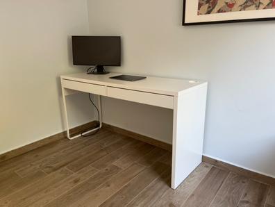 MICKE escritorio, blanco/antracita, 105x50 cm - IKEA