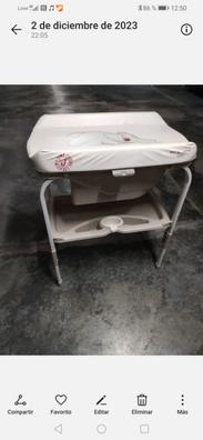 Mueble bañera y cambiador bebé de segunda mano por 100 EUR en Almería en  WALLAPOP