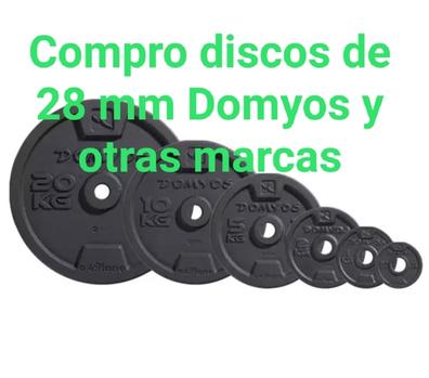 Discos pesas de gimnasio musculación 28mm