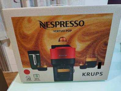 Cafetera Nespresso® Vertuo Pop con aeroccino, color rojo