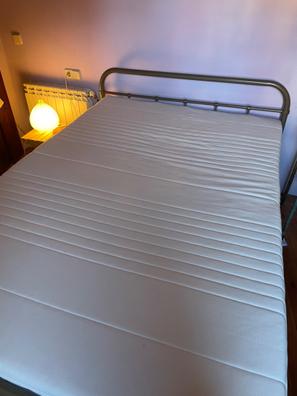 SOFTWEARY Litera con 3 superficies de descanso, somier y escalera, 90 x 200  cm/140 x 200 cm/90 x 190 cm, cama de metal, cama infantil con protección