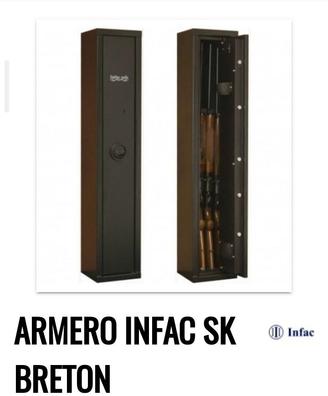 ARMERO INFAC SKT7 PARA 7 ARMAS CON VISOR NUEVA HOMOLOGACION UNE  EN-1143-1:2019