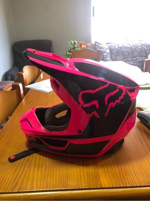 Casco fox 2025 rosa y negro