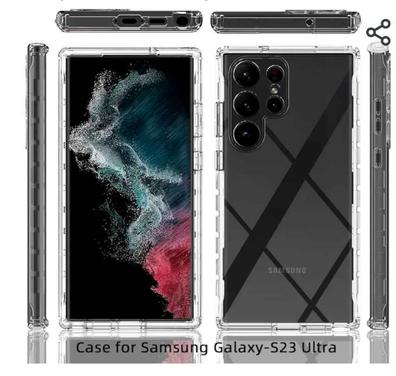 Samsung Silicone Grip Case Funda Silicona con Agarre Negra para Galaxy S23  Ultra