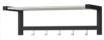 TJUSIG perchero/estante, negro, 79 cm - IKEA