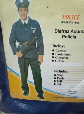 5 piezas con cremallera delantera con cinturón Disfraz de policía