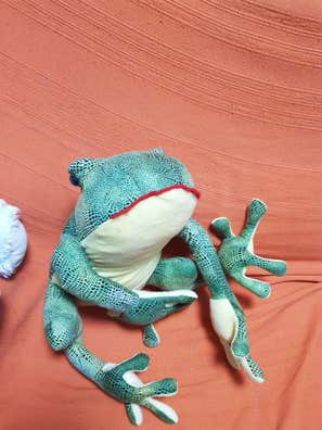 Juego de la rana tradicional hierro fundido de segunda mano