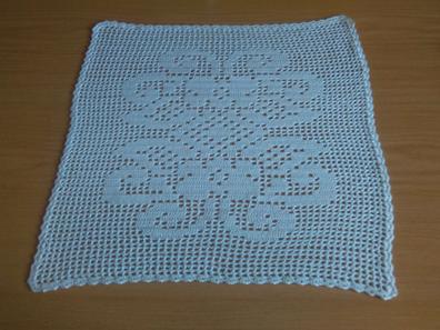 Bonito tapete tejido a crochet paso a paso (diámetro aprox. 35 cm
