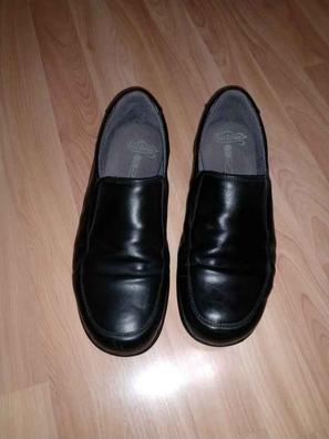  Zapatos antideslizantes para mujer, servicio de restaurante,  enfermería, trabajo, caminar, sin cordones, Negro - : Ropa, Zapatos y  Joyería
