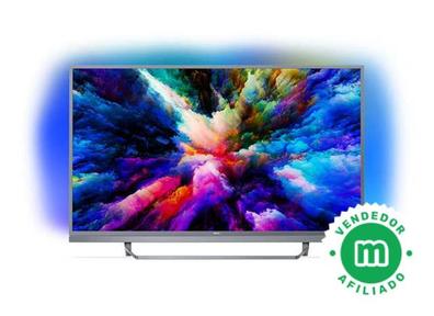 TV LED 55-Philips 55PUS7303/12, UHD 4K, Ambilight 3 lados, P5, HDR Plus,  Quad Core