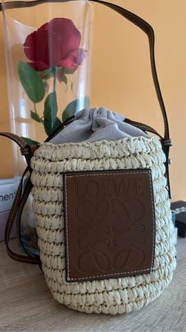 Milanuncios Bolso loewe de rafia