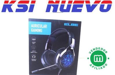 Auricular Gamer Con Cable Y Luz Nuoxi N1 Color Negro