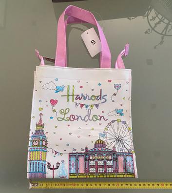 Estilo Harrods Bolsa Plastificada PequeÃ±a Letras Bolsa Harrods