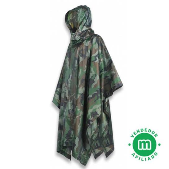 PONCHO IMPERMEABLE COLOR CAMUFLAJE