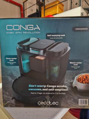 Conga 11090 Spin Revolution Home&Wash Robot aspirador láser con base de  autovaciado y friegasuelos Cecotec