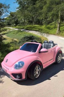 Coche electrico para ninos con mando rosa de segunda mano